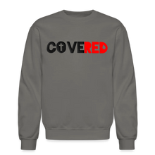 Load image into Gallery viewer, COVERED Black+Red Sweatshirt (Puff Raised)
