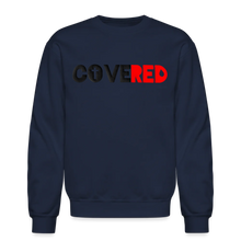 Load image into Gallery viewer, COVERED Black+Red Sweatshirt (Puff Raised)