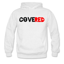 Load image into Gallery viewer, COVERED Black+Red Hoodie (Puff Raised)