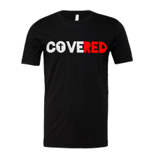 Load image into Gallery viewer, COVERED White+Red Logo Tee (Puff Raised)
