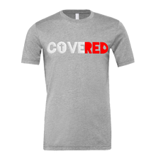 Load image into Gallery viewer, COVERED White+Red Logo Tee (Puff Raised)