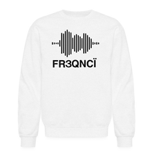 Load image into Gallery viewer, FR3QNCÏ Audio WAV (with text) Black Logo Sweatshirt (Puff Raised)