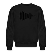Load image into Gallery viewer, Jesus FR3QNCÏ Audio WAV Black Logo Sweatshirt (Puff Raised)