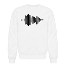Load image into Gallery viewer, Jesus FR3QNCÏ Audio WAV Black Logo Sweatshirt (Puff Raised)
