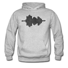 Load image into Gallery viewer, Jesus FR3QNCÏ Audio WAV Black Logo Hoodie (Puff Raised)