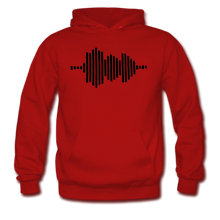 Load image into Gallery viewer, Jesus FR3QNCÏ Audio WAV Black Logo Hoodie (Puff Raised)