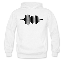 Load image into Gallery viewer, Jesus FR3QNCÏ Audio WAV Black Logo Hoodie (Puff Raised)