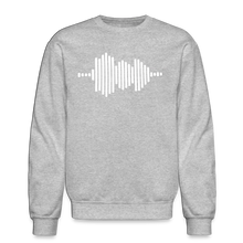 Load image into Gallery viewer, Jesus FR3QNCÏ Audio WAV White Logo Sweatshirt (Puff Raised)