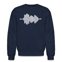 Load image into Gallery viewer, Jesus FR3QNCÏ Audio WAV White Logo Sweatshirt (Puff Raised)