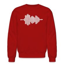 Load image into Gallery viewer, Jesus FR3QNCÏ Audio WAV White Logo Sweatshirt (Puff Raised)