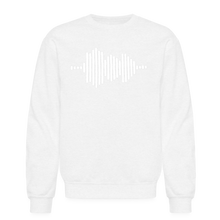 Load image into Gallery viewer, Jesus FR3QNCÏ Audio WAV White Logo Sweatshirt (Puff Raised)