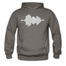 Load image into Gallery viewer, Jesus FR3QNCÏ Audio WAV White Logo Hoodie (Puff Raised)