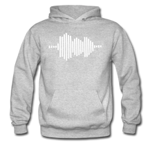 Load image into Gallery viewer, Jesus FR3QNCÏ Audio WAV White Logo Hoodie (Puff Raised)