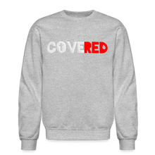 Load image into Gallery viewer, COVERED White+Red Sweatshirt (Puff Raised)
