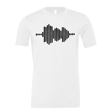 Load image into Gallery viewer, Jesus FR3QNCÏ Audio WAV Black Logo Tee (Puff Raised)