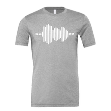 Load image into Gallery viewer, Jesus FR3QNCÏ Audio WAV White Logo Tee (Puff Raised)