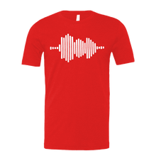 Load image into Gallery viewer, Jesus FR3QNCÏ Audio WAV White Logo Tee (Puff Raised)