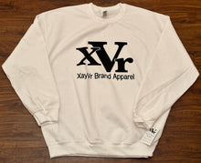 Load image into Gallery viewer, XayVr Brand Apparel Black Logo Sweatshirt (Puff Raised)