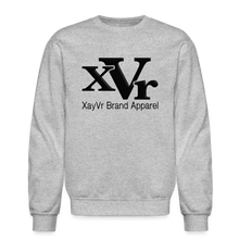 Load image into Gallery viewer, XayVr Brand Apparel Black Logo Sweatshirt (Puff Raised)