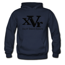 Load image into Gallery viewer, XayVr Brand Apparel Black Logo Hoodie (Puff Raised)