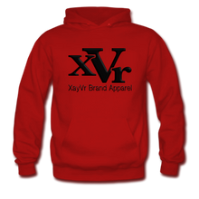 Load image into Gallery viewer, XayVr Brand Apparel Black Logo Hoodie (Puff Raised)