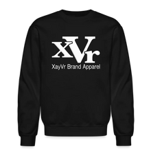Load image into Gallery viewer, XayVr Brand Apparel White Logo Sweatshirt (Puff Raised)