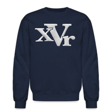 Load image into Gallery viewer, xVr White Logo Sweatshirt (Puff Raised)