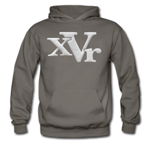 Load image into Gallery viewer, xVr White Logo Hoodie (Puff Raised)