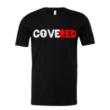 Load image into Gallery viewer, COVERED White+Red Logo Tee (Puff Raised)
