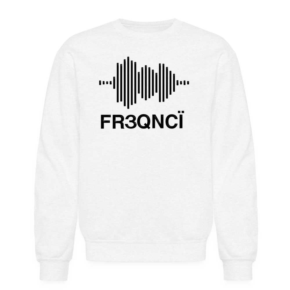 FR3QNCÏ Audio WAV (with text) Black Logo Sweatshirt (Puff Raised)