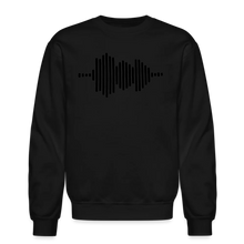 Load image into Gallery viewer, Jesus FR3QNCÏ Audio WAV Black Logo Sweatshirt (Puff Raised)
