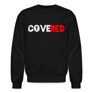 COVERED White+Red Sweatshirt (Puff Raised)