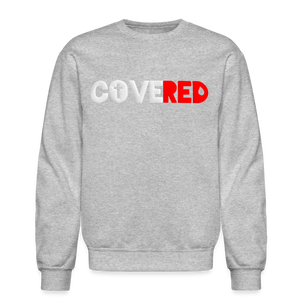 COVERED White+Red Sweatshirt (Puff Raised)