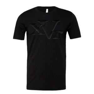 xVr Black Logo Tee (Puff Raised)