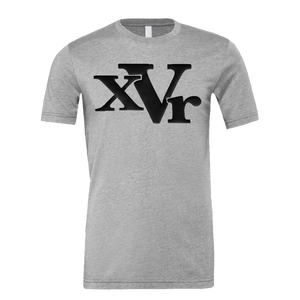 xVr Black Logo Tee (Puff Raised)
