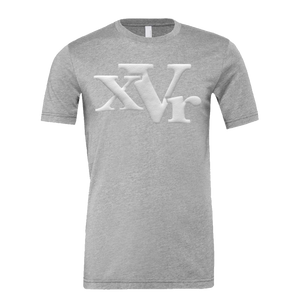 xVr White Logo Tee (Puff Raised)