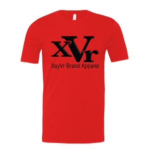 XayVr Brand Apparel Black Logo Tee (Puff Raised)