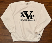 Load image into Gallery viewer, XayVr Brand Apparel Black Logo Sweatshirt (Puff Raised)
