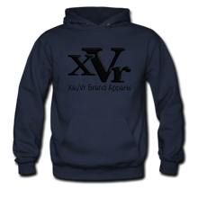 Load image into Gallery viewer, XayVr Brand Apparel Black Logo Hoodie (Puff Raised)
