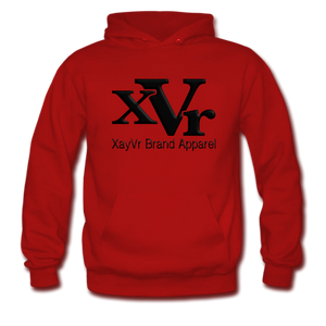 XayVr Brand Apparel Black Logo Hoodie (Puff Raised)