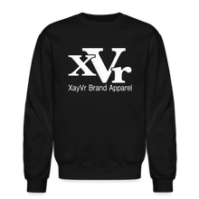 Load image into Gallery viewer, XayVr Brand Apparel White Logo Sweatshirt (Puff Raised)
