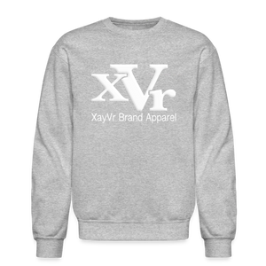 XayVr Brand Apparel White Logo Sweatshirt (Puff Raised)