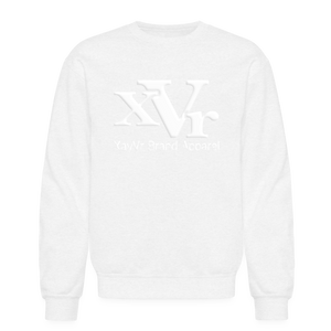 XayVr Brand Apparel White Logo Sweatshirt (Puff Raised)