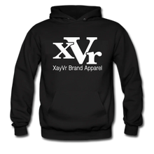 Load image into Gallery viewer, XayVr Brand Apparel White Logo Hoodie (Puff Raised)
