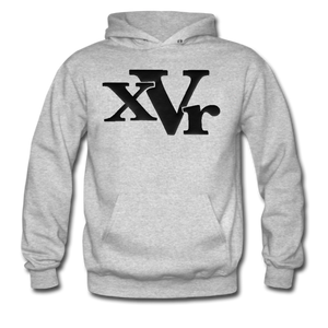 xVr Black Logo Hoodie (Puff Raised)