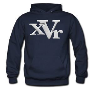 xVr White Logo Hoodie (Puff Raised)